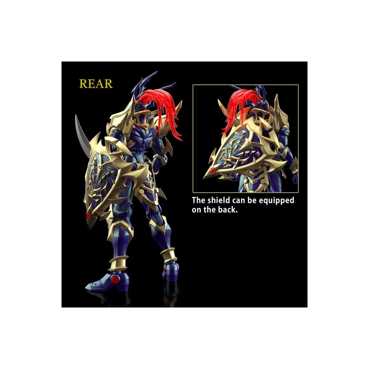 Bandai Yu Gi Oh Figur-Rise Standard Verstärkte Schwarzglanz Soldat