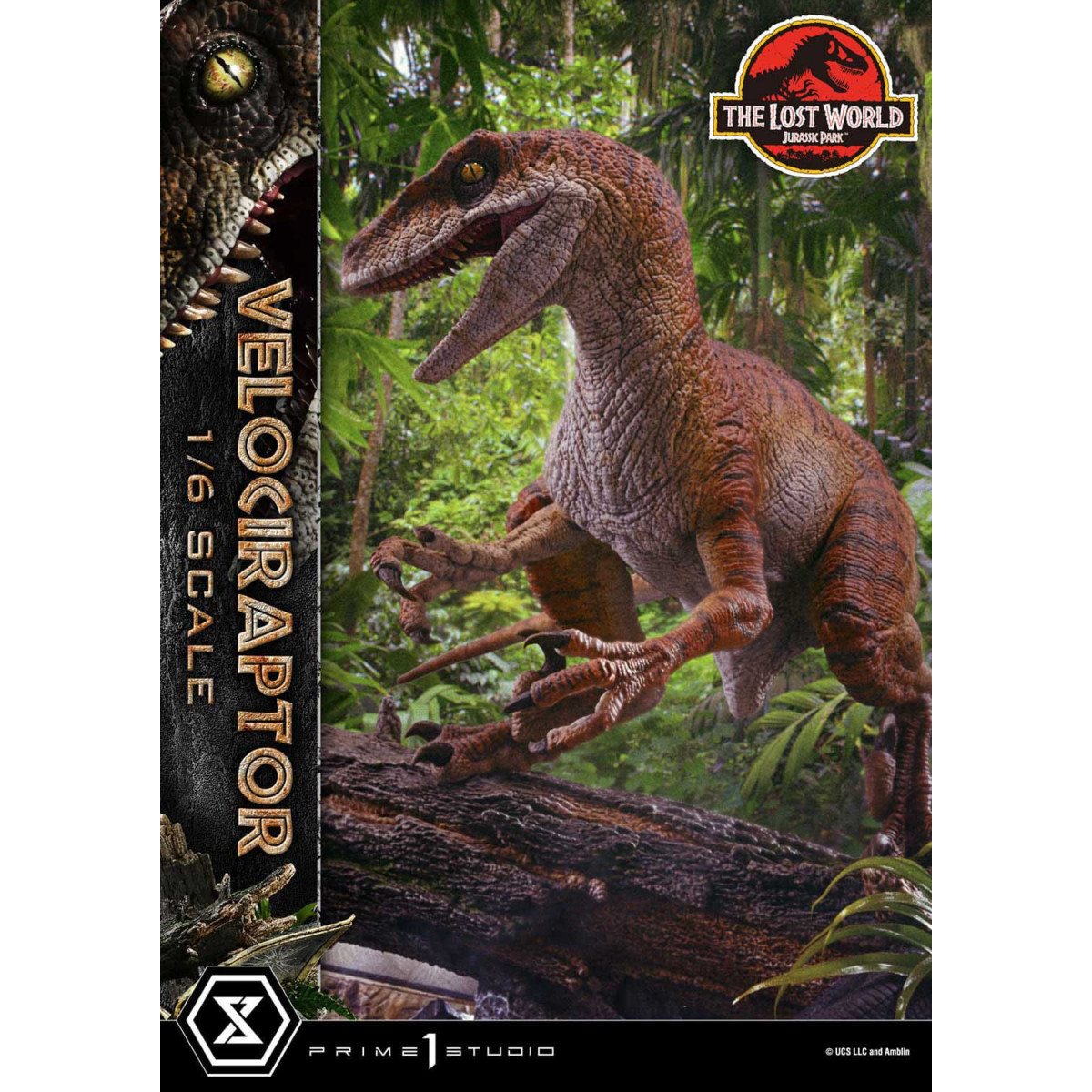 Prime 1 Studio - Jurassic Park II - Statue Legacy Museum Collection 1/6 Velociraptor Bonus Version 41 cm
