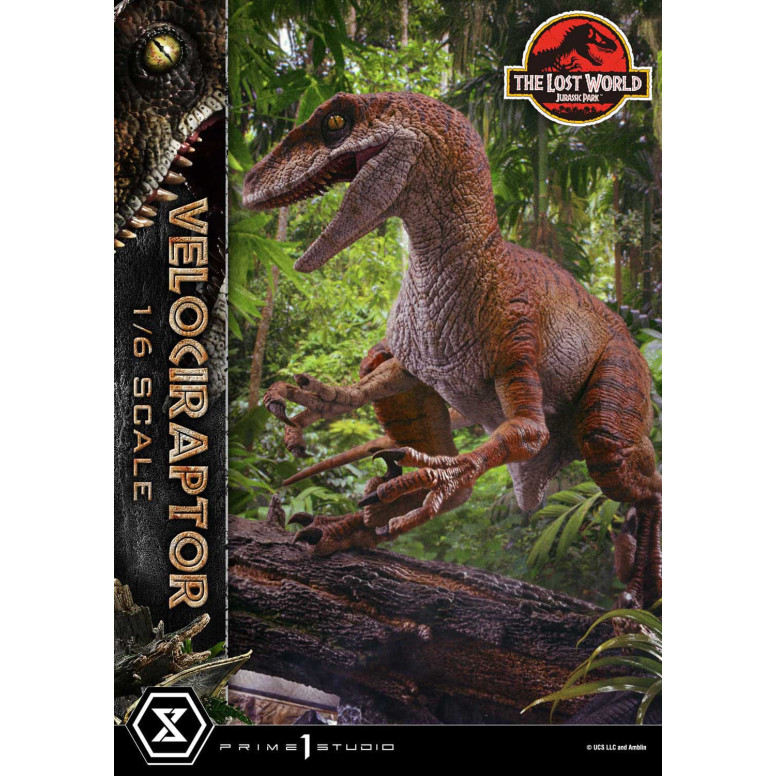 Prime 1 Studio - Jurassic Park II - Statue Legacy Museum Collection 1/6 Velociraptor Bonus Version 41 cm