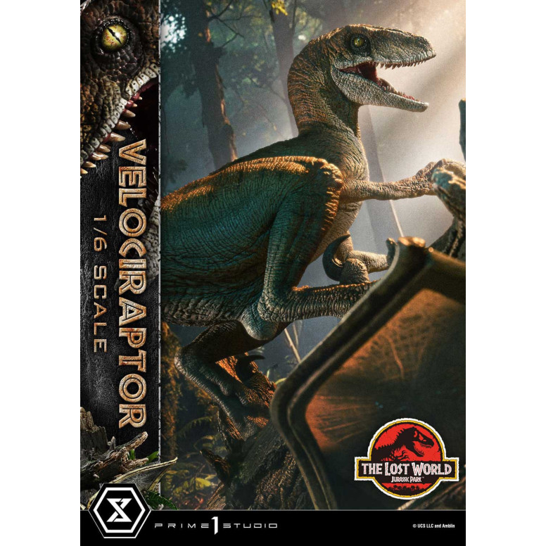 Prime 1 Studio - Jurassic Park II - Statue Legacy Museum Collection 1/6 Velociraptor Bonus Version 41 cm