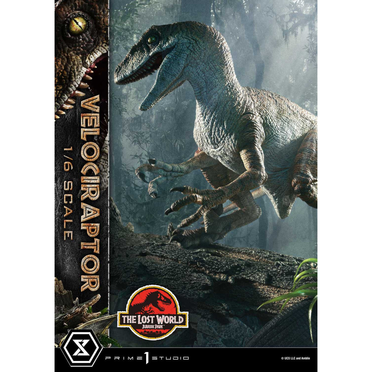 Prime 1 Studio - Jurassic Park II - Statue Legacy Museum Collection 1/6 Velociraptor Bonus Version 41 cm