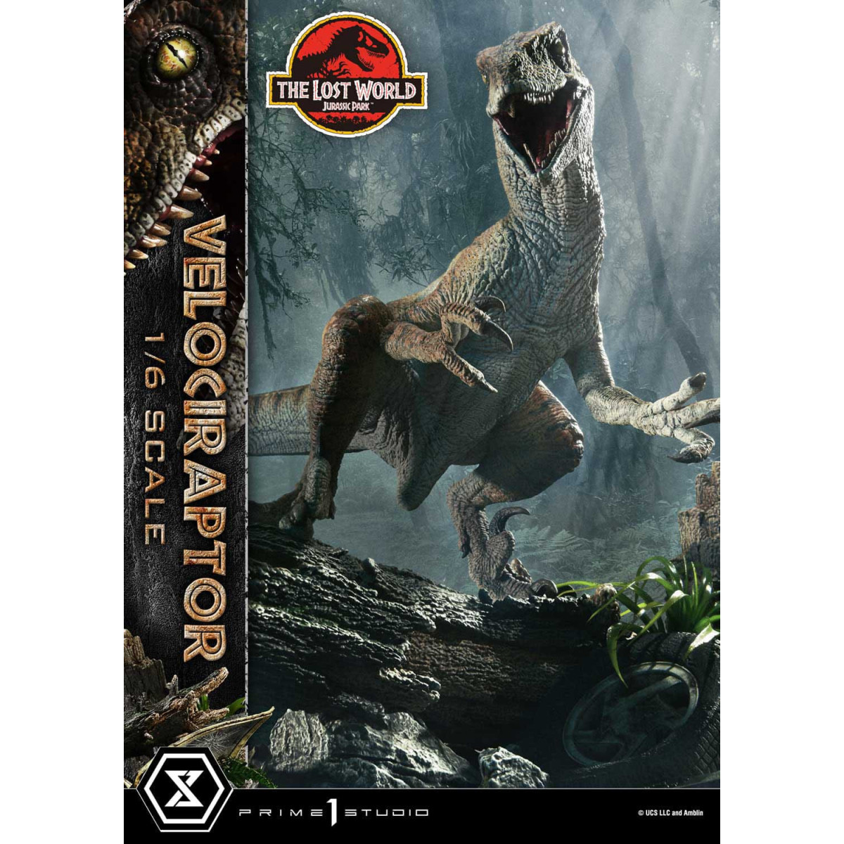 Prime 1 Studio - Jurassic Park II - Statue Legacy Museum Collection 1/6 Velociraptor Bonus Version 41 cm