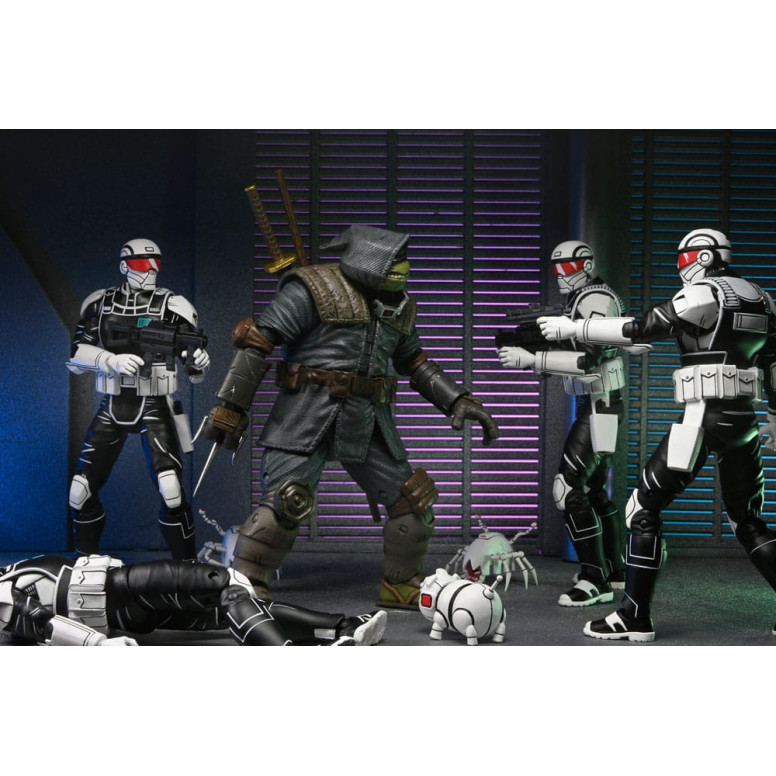 NECA - IDW Comics - Synja Commando mit Mousers - Der letzte Ronin - TMNT