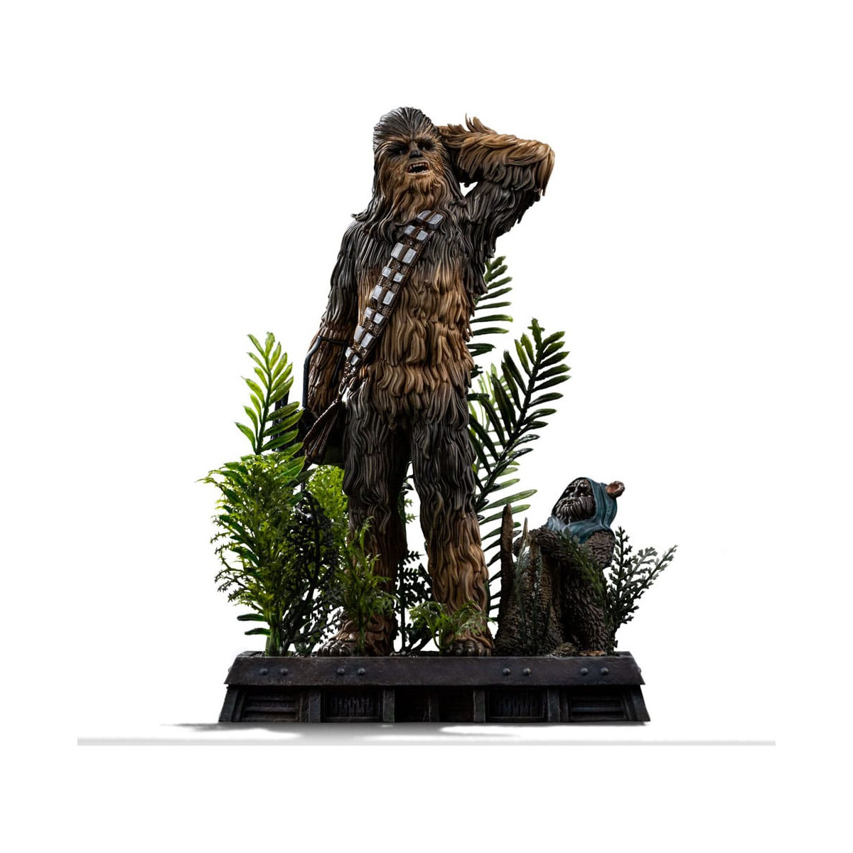 Iron Studios Star Wars - Chewbacca und Tokkat Kunst Maßstab 1/10 - Die Rückkehr der Jedi
