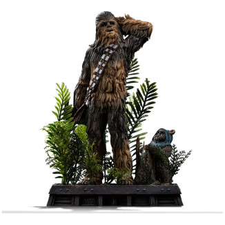 Iron Studios Star Wars - Chewbacca und Tokkat Kunst Maßstab 1/10 - Die Rückkehr der Jedi