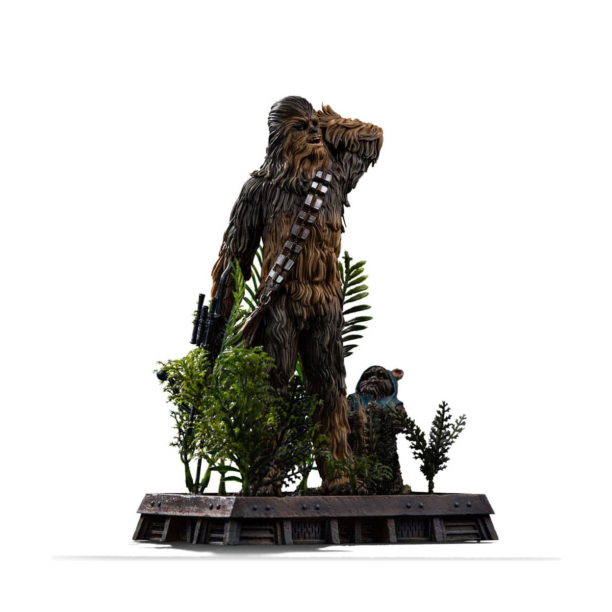 Iron Studios Star Wars - Chewbacca und Tokkat Kunst Maßstab 1/10 - Die Rückkehr der Jedi