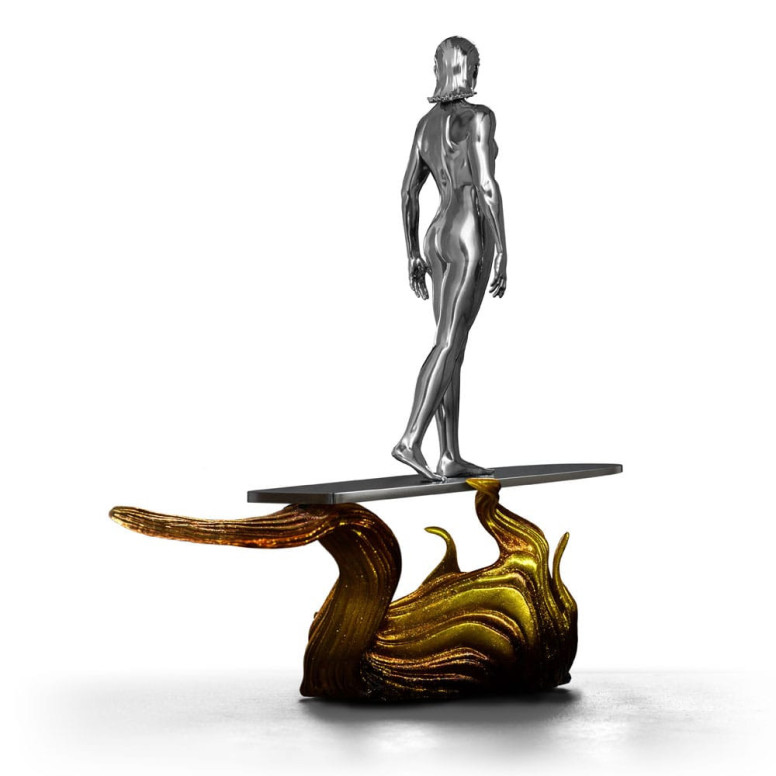 Iron Studios - Marvel Fantastic 4 - Silver Surfer Kunst Maßstab 1/10