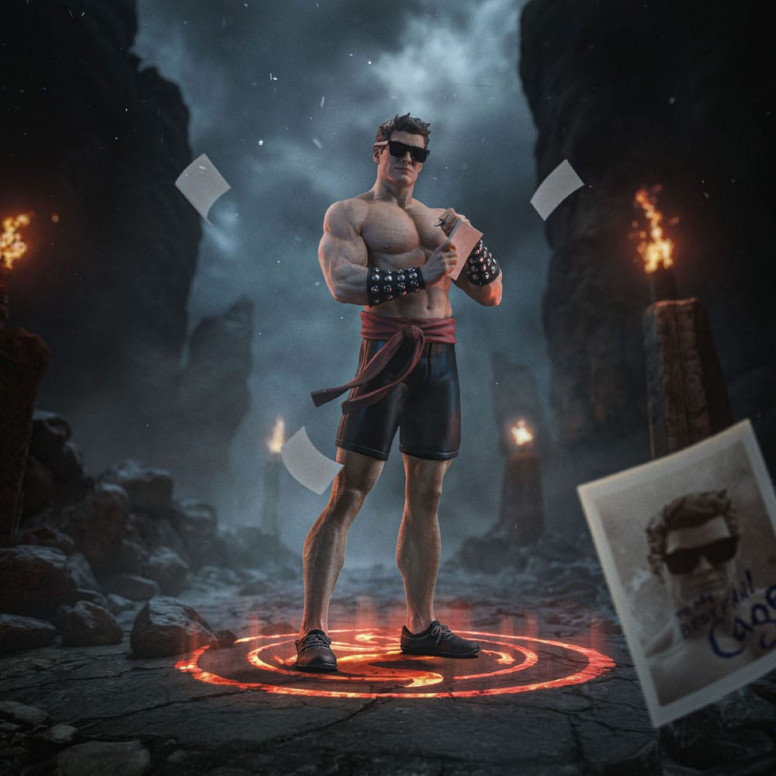 Iron Studios - Mortal Kombat - Johnny Cage Kunst Maßstab 1/10