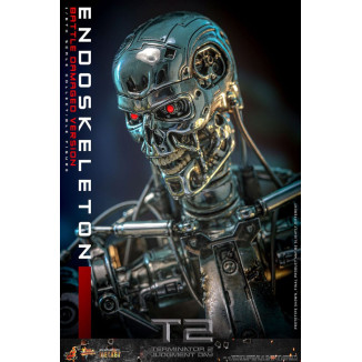 Hot Toys - Terminator 2: Judgment Day MMS 1/6 - Endoskelett (Battle Damaged Version) Die cast MMS840D77