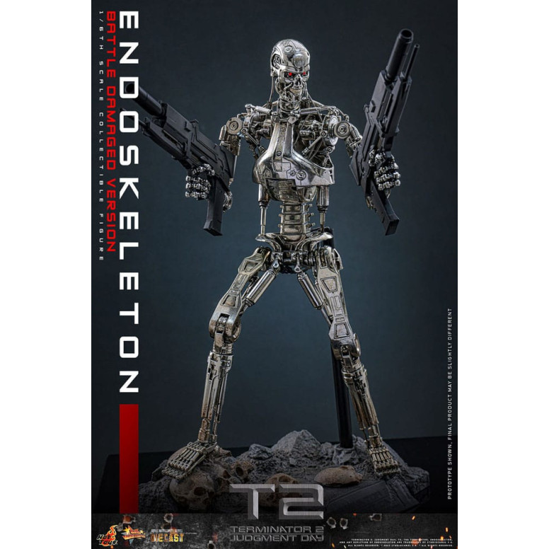 Hot Toys - Terminator 2: Judgment Day MMS 1/6 - Endoskelett (Battle Damaged Version) Die cast MMS840D77