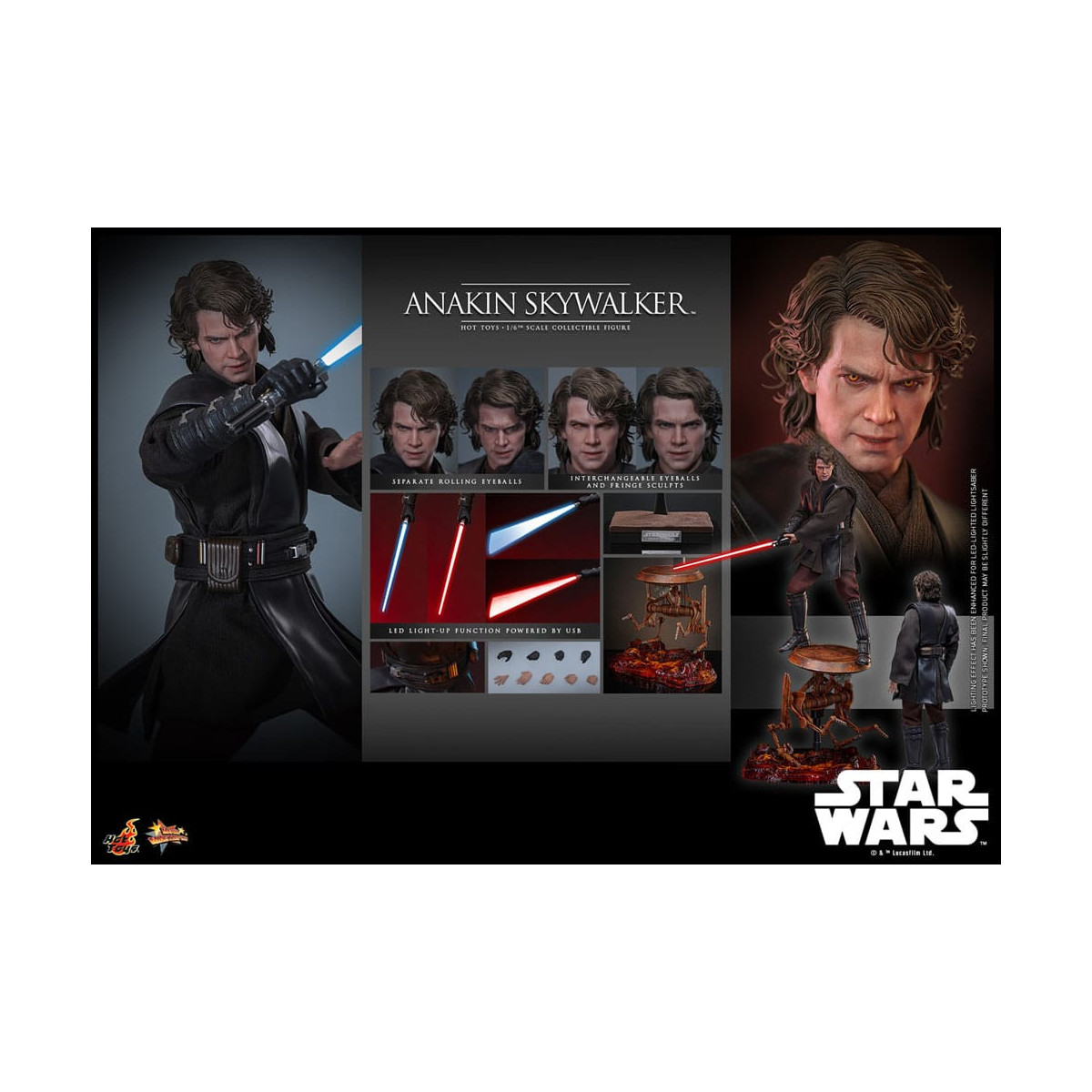 Hot toys Star Wars: Anakin Skywalker MMS839 1/6 - Episode III: Die Rache der Sith