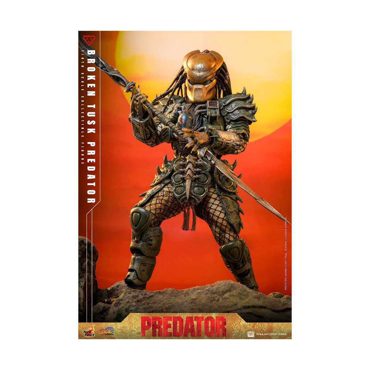 Hot Toys - Alien vs Predator - Gebrochener Stoßzahn Predator 1/6 CMS029
