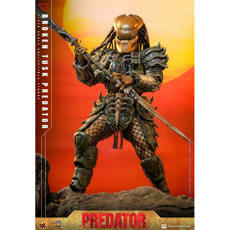 Hot Toys - Alien vs Predator - Gebrochener Stoßzahn Predator 1/6 CMS029