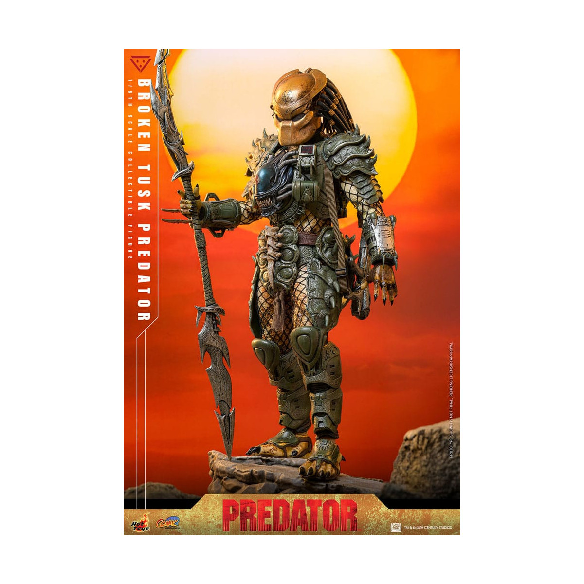 Hot Toys - Alien vs Predator - Gebrochener Stoßzahn Predator 1/6 CMS029