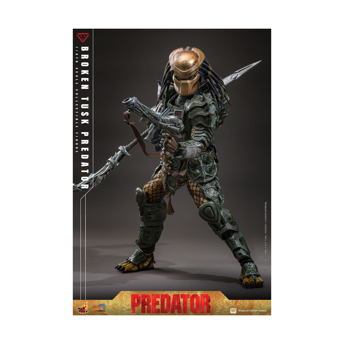 Hot Toys - Alien vs Predator - Gebrochener Stoßzahn Predator 1/6 CMS029
