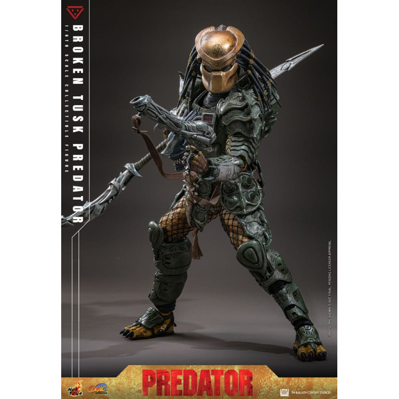 Hot Toys - Alien vs Predator - Gebrochener Stoßzahn Predator 1/6 CMS029