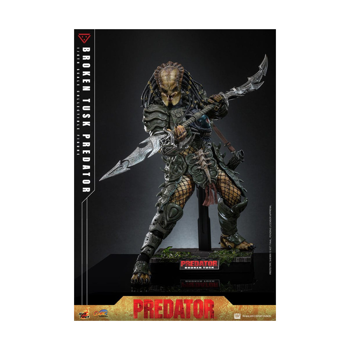 Hot Toys - Alien vs Predator - Gebrochener Stoßzahn Predator 1/6 CMS029