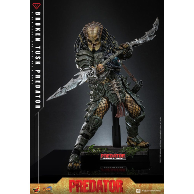 Hot Toys - Alien vs Predator - Gebrochener Stoßzahn Predator 1/6 CMS029