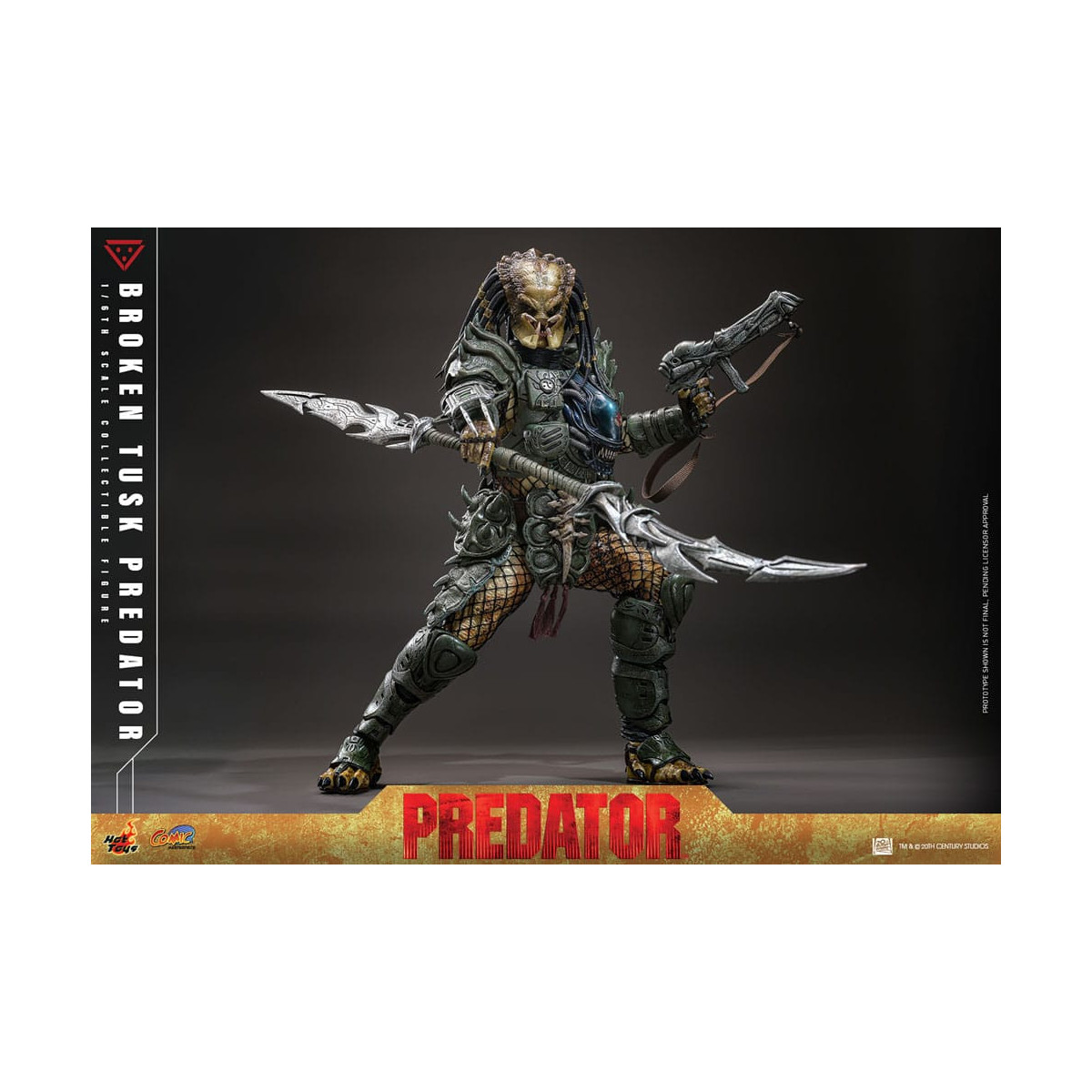 Hot Toys - Alien vs Predator - Gebrochener Stoßzahn Predator 1/6 CMS029