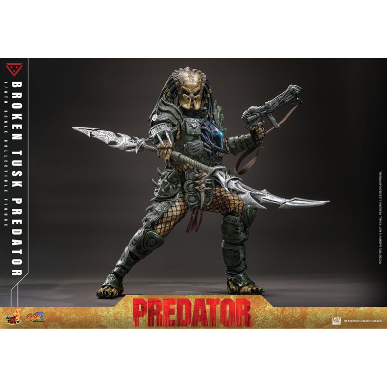 Hot Toys - Alien vs Predator - Gebrochener Stoßzahn Predator 1/6 CMS029