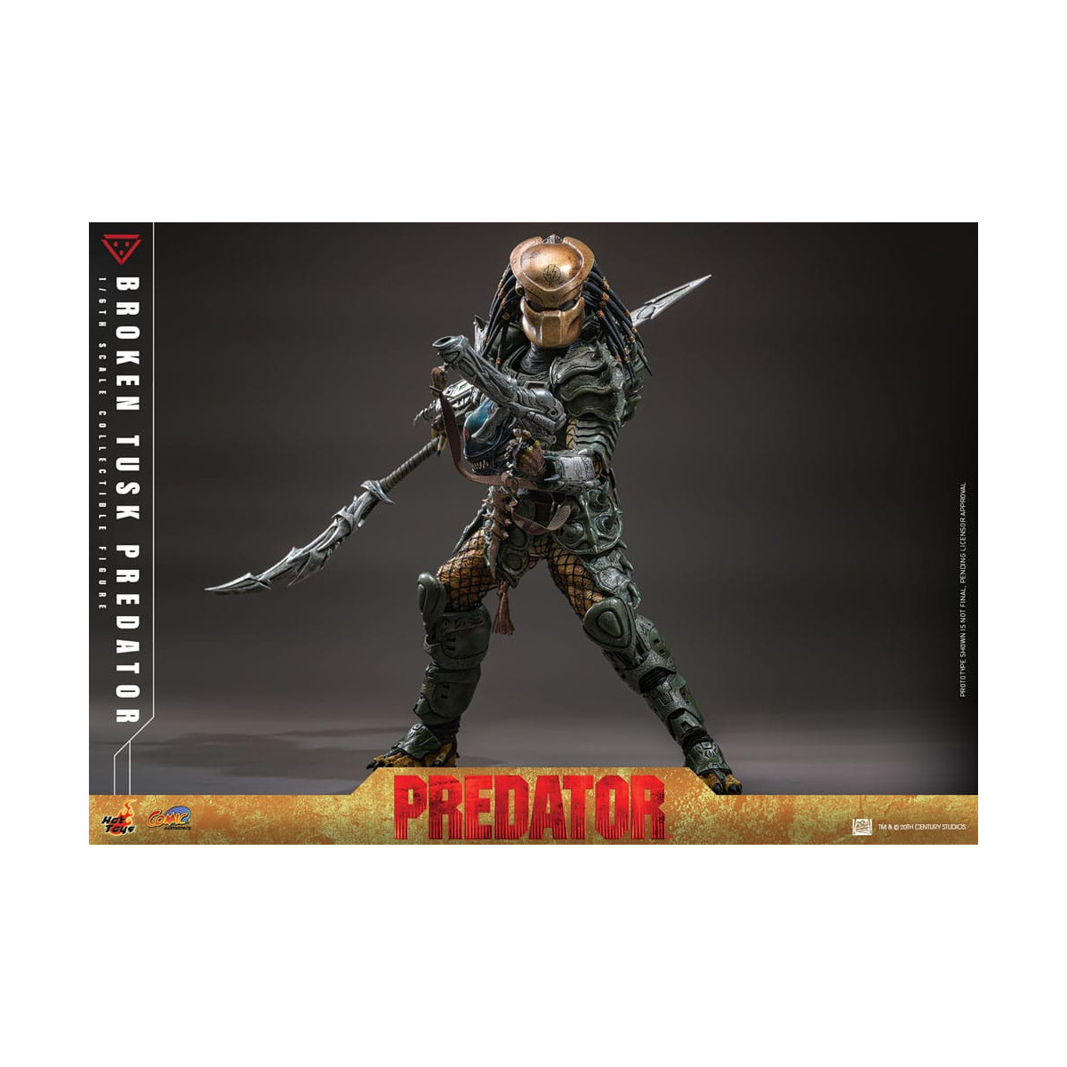 Hot Toys - Alien vs Predator - Gebrochener Stoßzahn Predator 1/6 CMS029