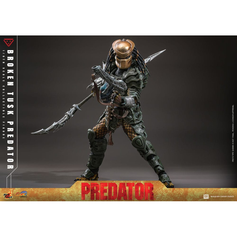 Hot Toys - Alien vs Predator - Gebrochener Stoßzahn Predator 1/6 CMS029