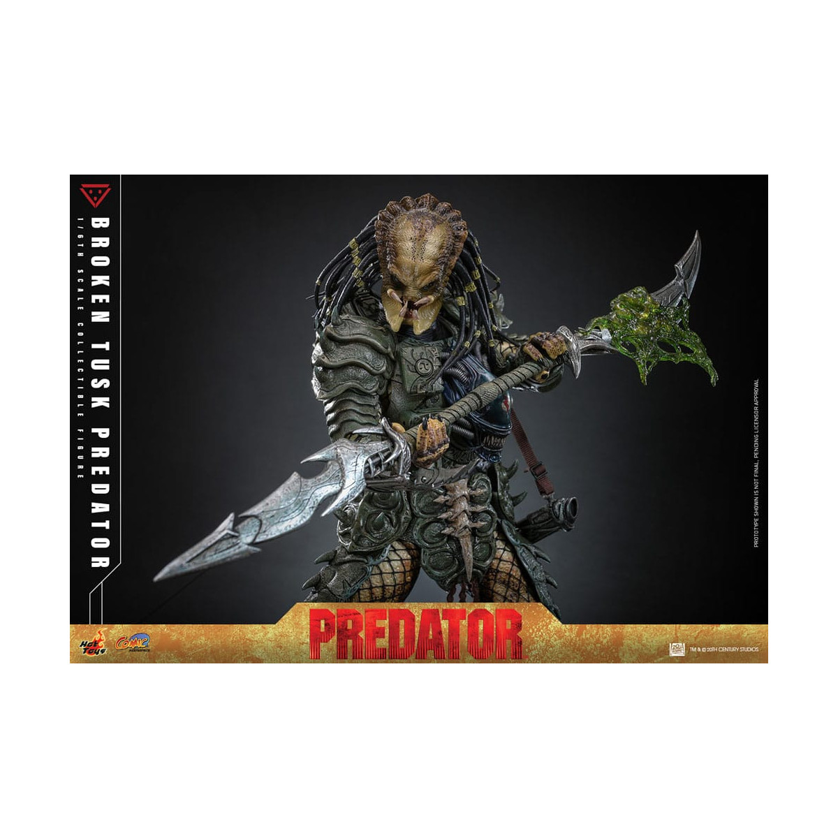 Hot Toys - Alien vs Predator - Gebrochener Stoßzahn Predator 1/6 CMS029