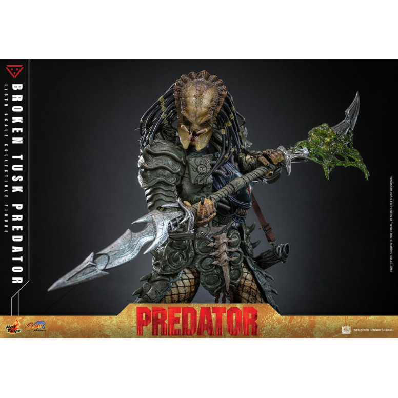 Hot Toys - Alien vs Predator - Gebrochener Stoßzahn Predator 1/6 CMS029