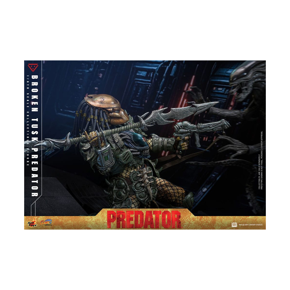 Hot Toys - Alien vs Predator - Gebrochener Stoßzahn Predator 1/6 CMS029