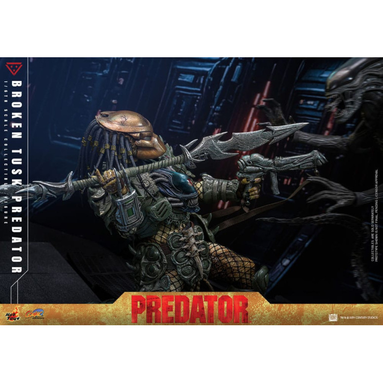 Hot Toys - Alien vs Predator - Gebrochener Stoßzahn Predator 1/6 CMS029