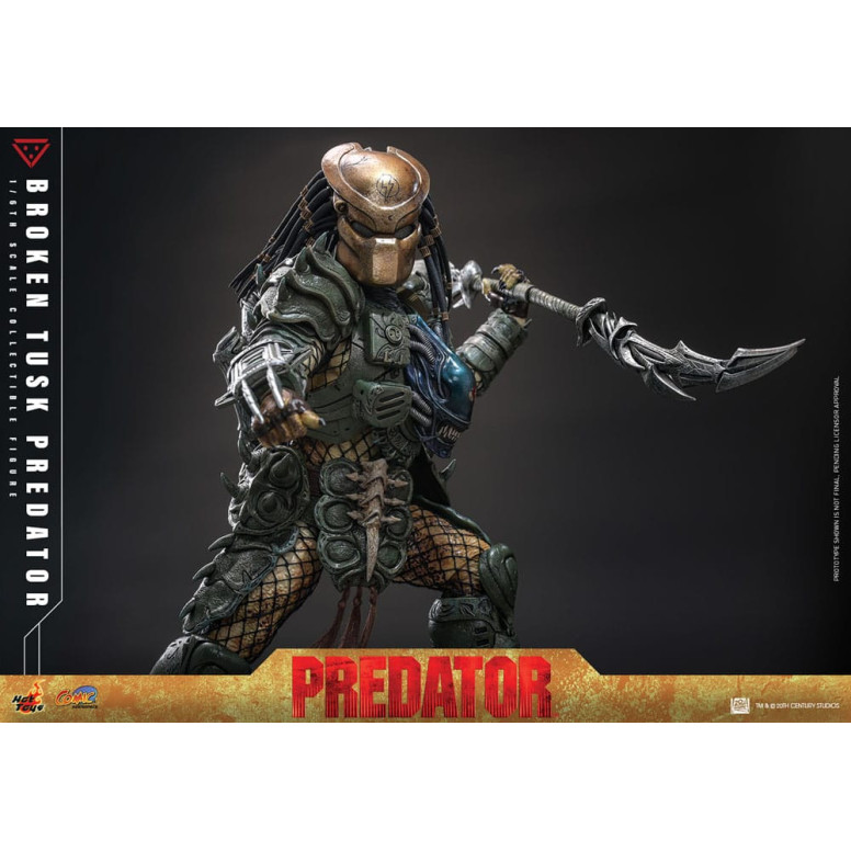 Hot Toys - Alien vs Predator - Gebrochener Stoßzahn Predator 1/6 CMS029