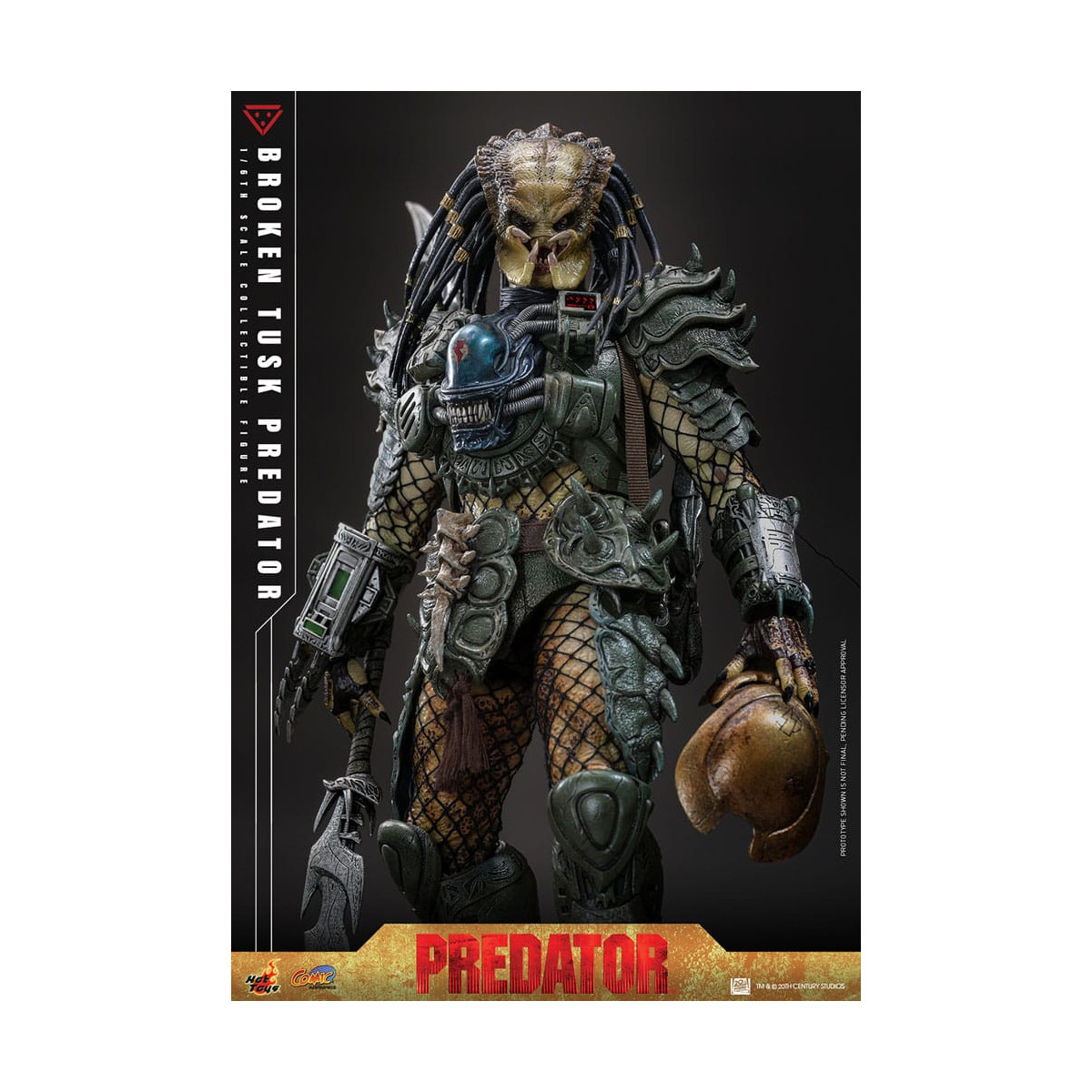 Hot Toys - Alien vs Predator - Gebrochener Stoßzahn Predator 1/6 CMS029