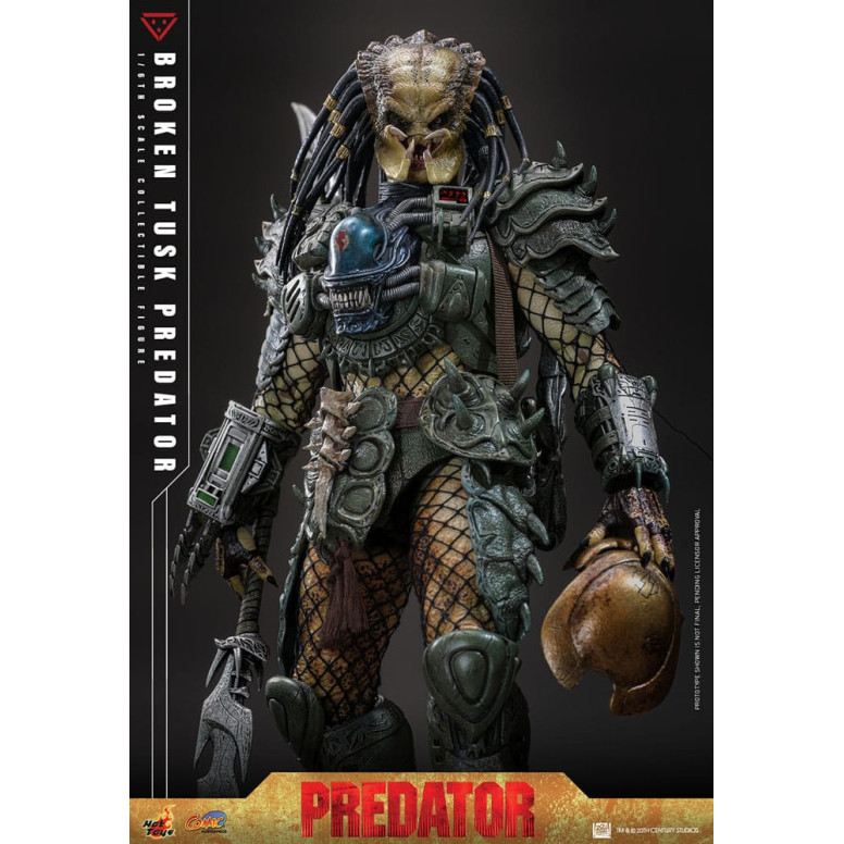 Hot Toys - Alien vs Predator - Gebrochener Stoßzahn Predator 1/6 CMS029