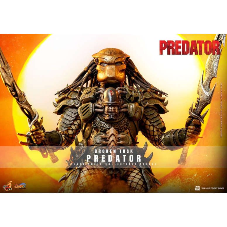 Hot Toys - Alien vs Predator - Gebrochener Stoßzahn Predator 1/6 CMS029