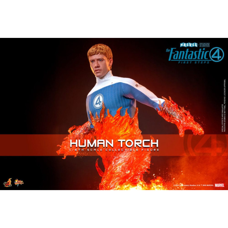 Hot Toys Marvel - Fantastische Vier: Erste Schritte - Menschliche Fackel MMS 1/6 - Johnny Storm