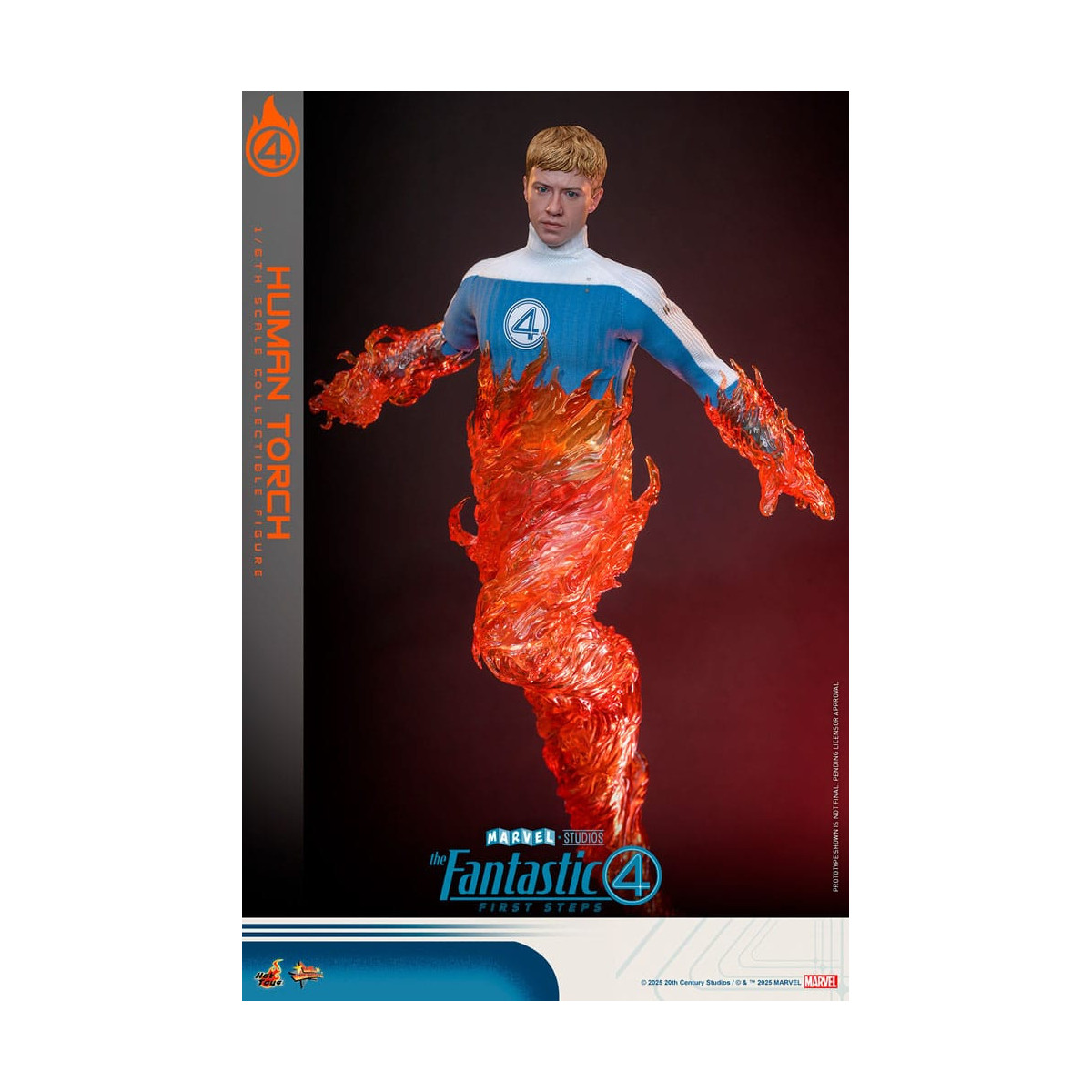 Hot Toys Marvel - Fantastische Vier: Erste Schritte - Menschliche Fackel MMS 1/6 - Johnny Storm