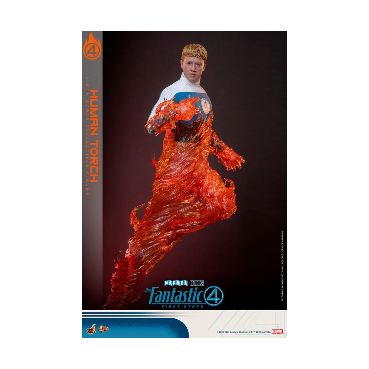 Hot Toys Marvel - Fantastische Vier: Erste Schritte - Menschliche Fackel MMS 1/6 - Johnny Storm