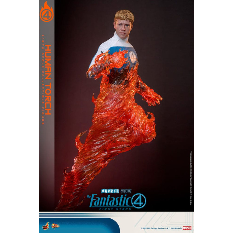Hot Toys Marvel - Fantastische Vier: Erste Schritte - Menschliche Fackel MMS 1/6 - Johnny Storm
