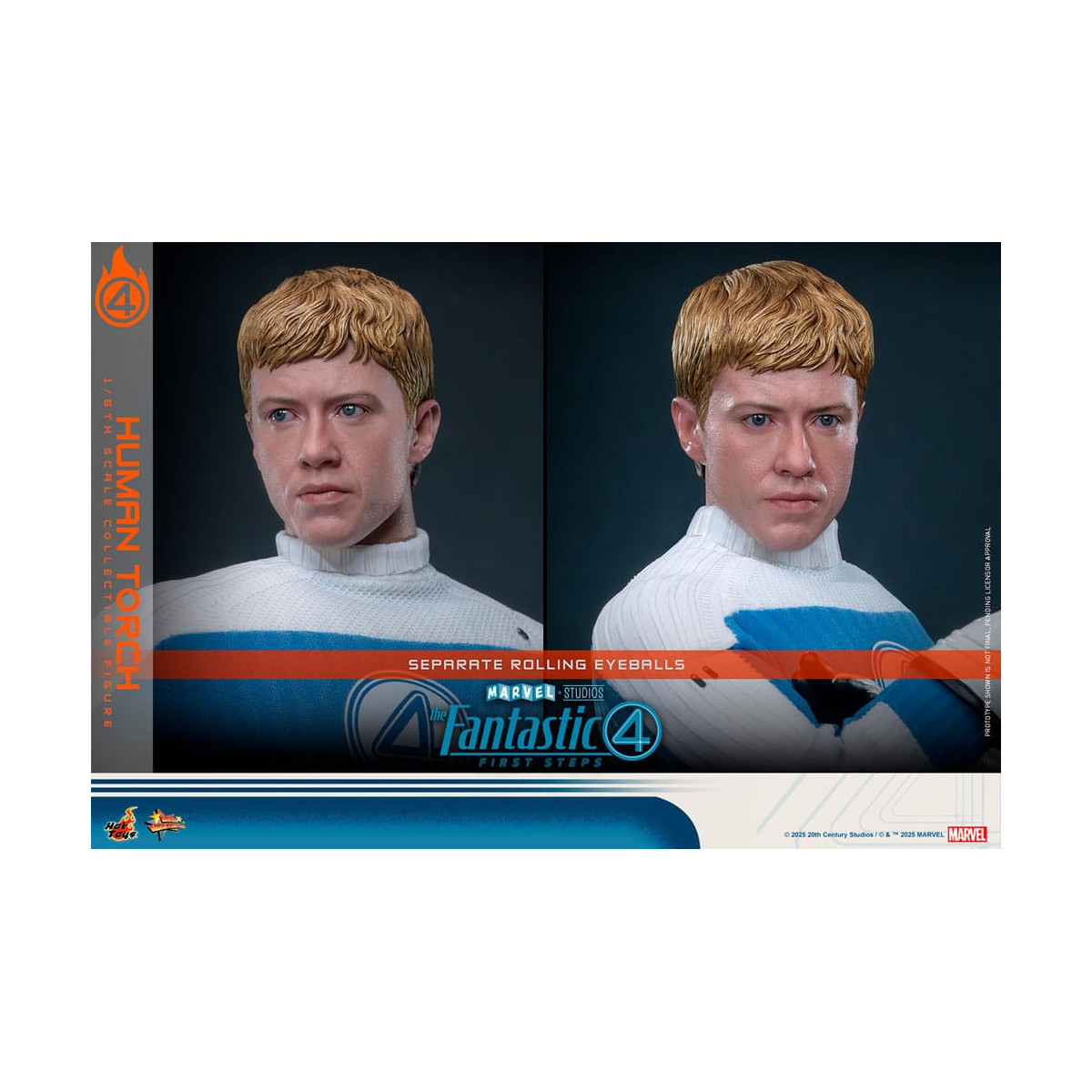 Hot Toys Marvel - Fantastische Vier: Erste Schritte - Menschliche Fackel MMS 1/6 - Johnny Storm