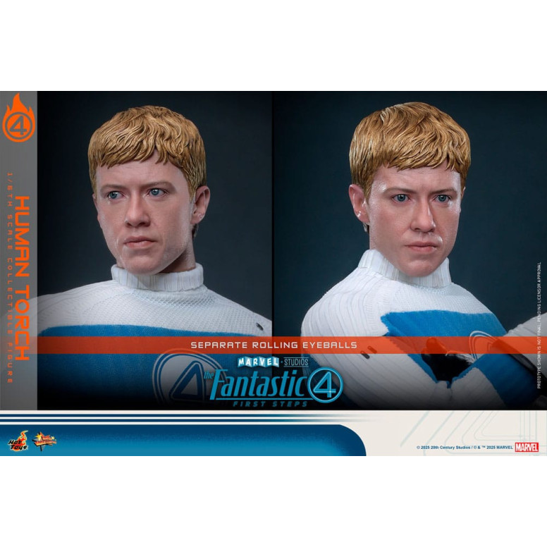 Hot Toys Marvel - Fantastische Vier: Erste Schritte - Menschliche Fackel MMS 1/6 - Johnny Storm