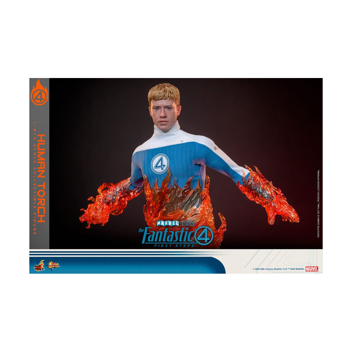 Hot Toys Marvel - Fantastische Vier: Erste Schritte - Menschliche Fackel MMS 1/6 - Johnny Storm