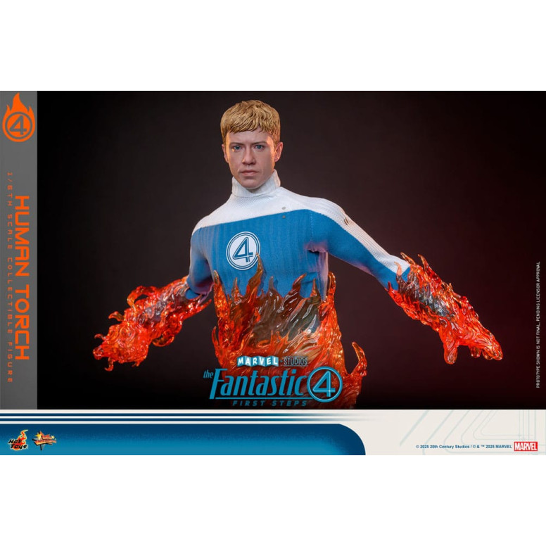 Hot Toys Marvel - Fantastische Vier: Erste Schritte - Menschliche Fackel MMS 1/6 - Johnny Storm