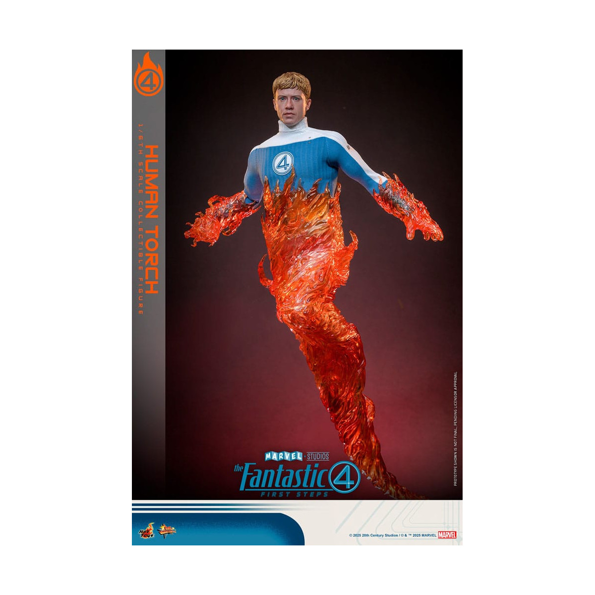 Hot Toys Marvel - Fantastische Vier: Erste Schritte - Menschliche Fackel MMS 1/6 - Johnny Storm