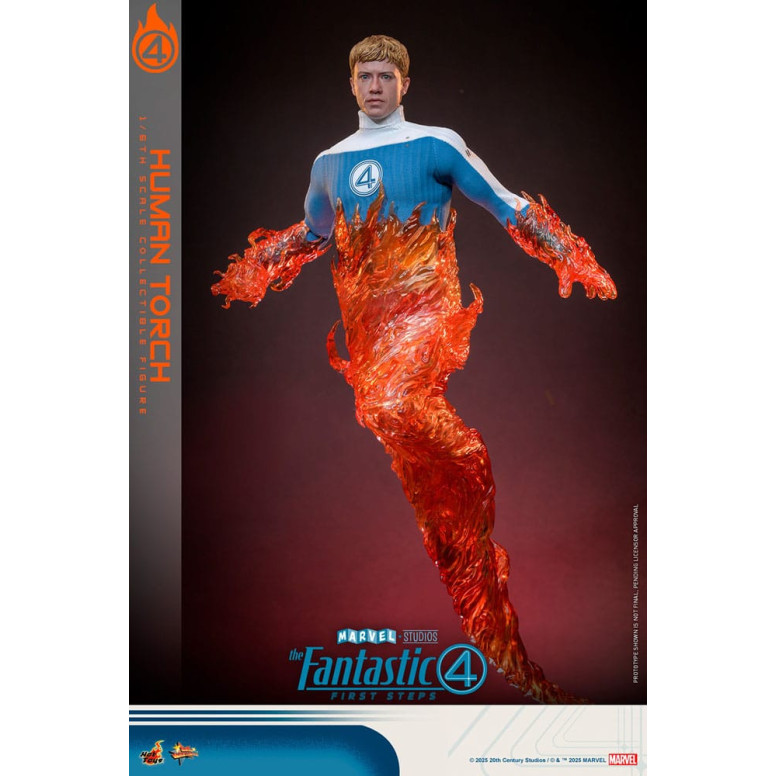 Hot Toys Marvel - Fantastische Vier: Erste Schritte - Menschliche Fackel MMS 1/6 - Johnny Storm