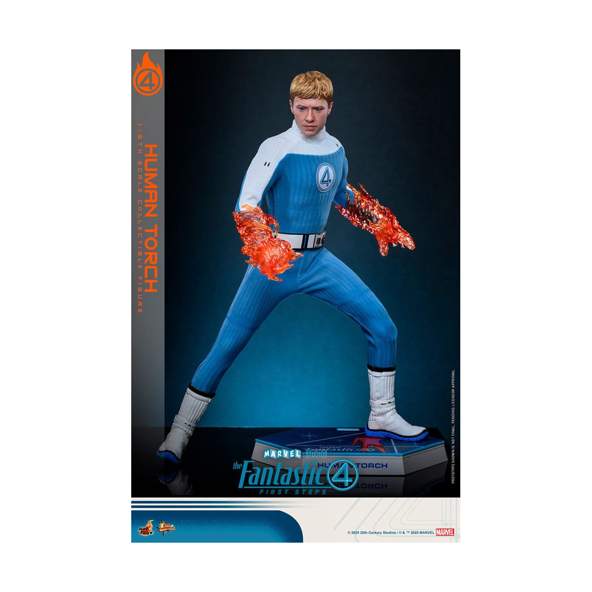 Hot Toys Marvel - Fantastische Vier: Erste Schritte - Menschliche Fackel MMS 1/6 - Johnny Storm