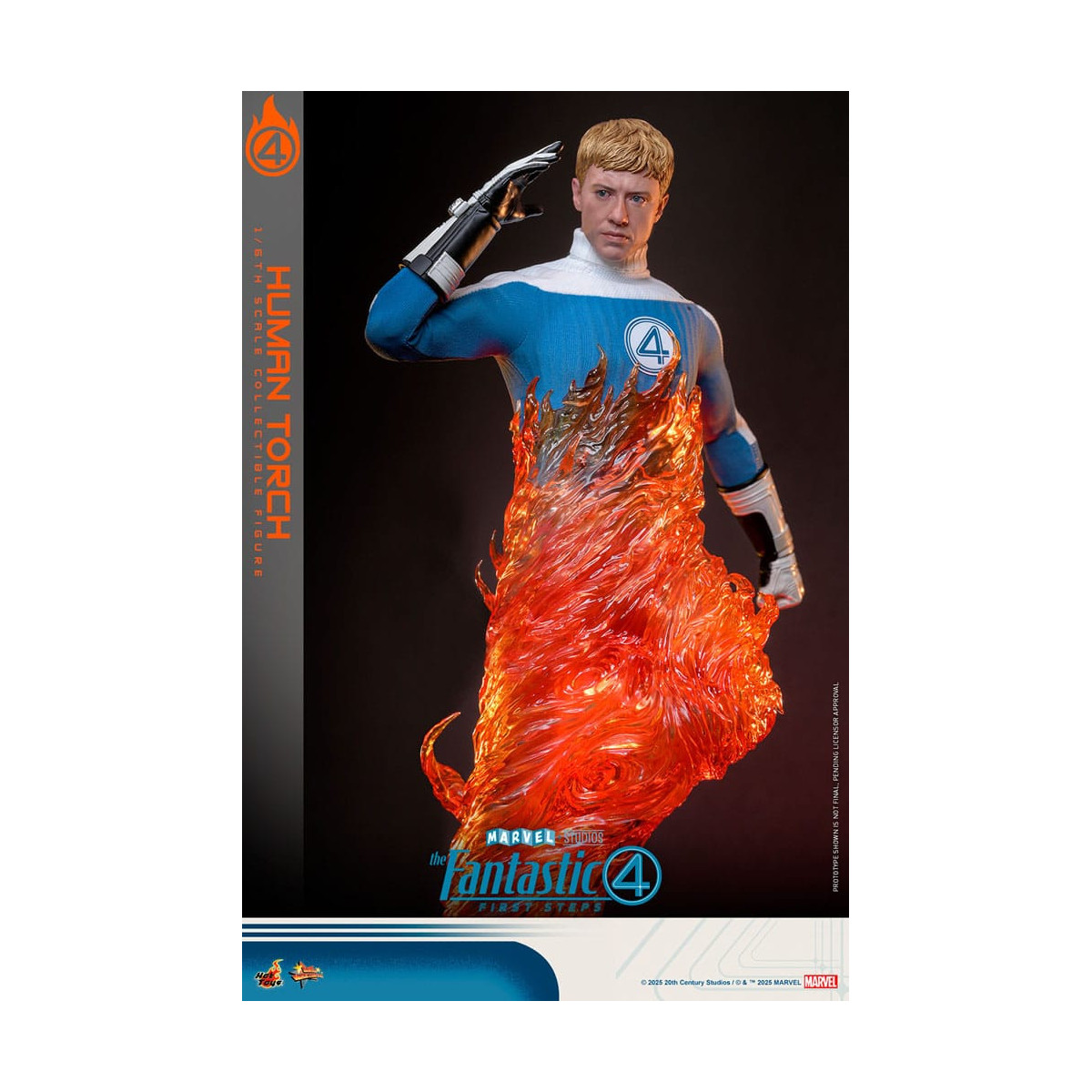 Hot Toys Marvel - Fantastische Vier: Erste Schritte - Menschliche Fackel MMS 1/6 - Johnny Storm