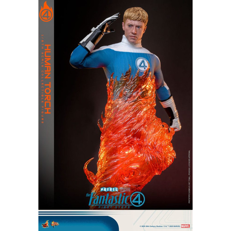 Hot Toys Marvel - Fantastische Vier: Erste Schritte - Menschliche Fackel MMS 1/6 - Johnny Storm