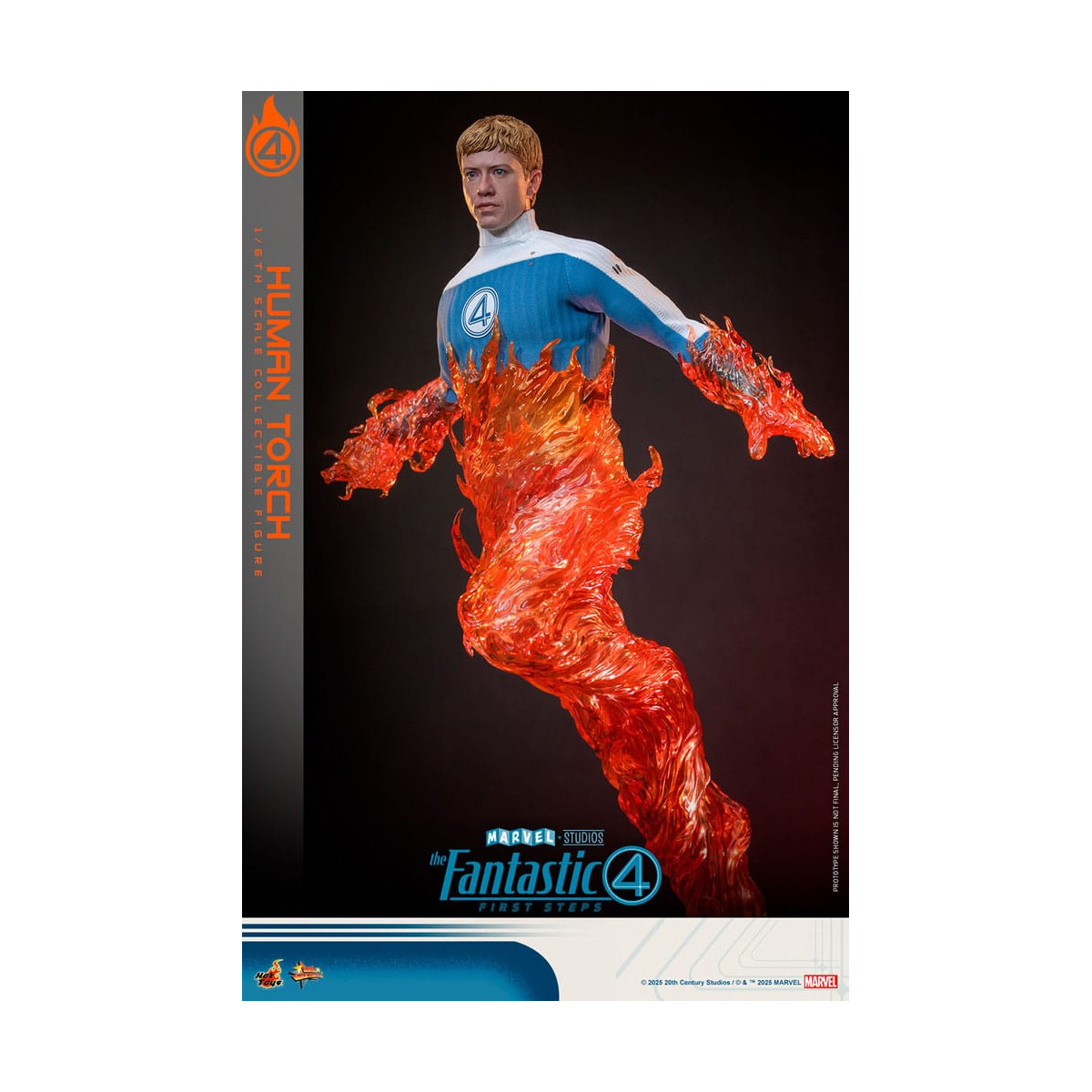 Hot Toys Marvel - Fantastische Vier: Erste Schritte - Menschliche Fackel MMS 1/6 - Johnny Storm