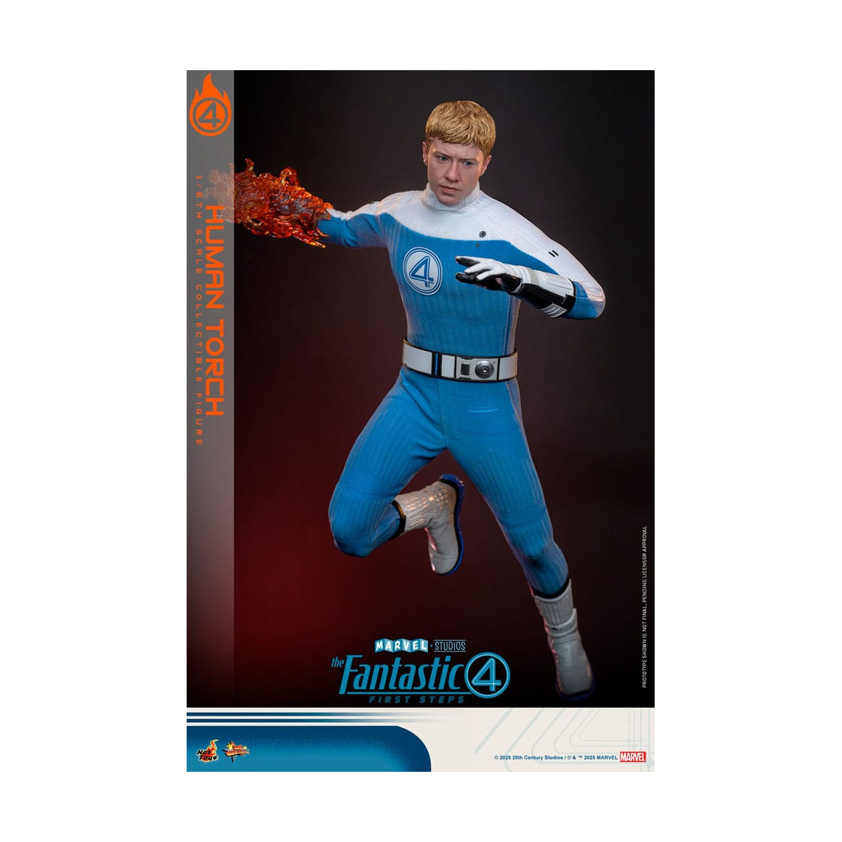 Hot Toys Marvel - Fantastische Vier: Erste Schritte - Menschliche Fackel MMS 1/6 - Johnny Storm