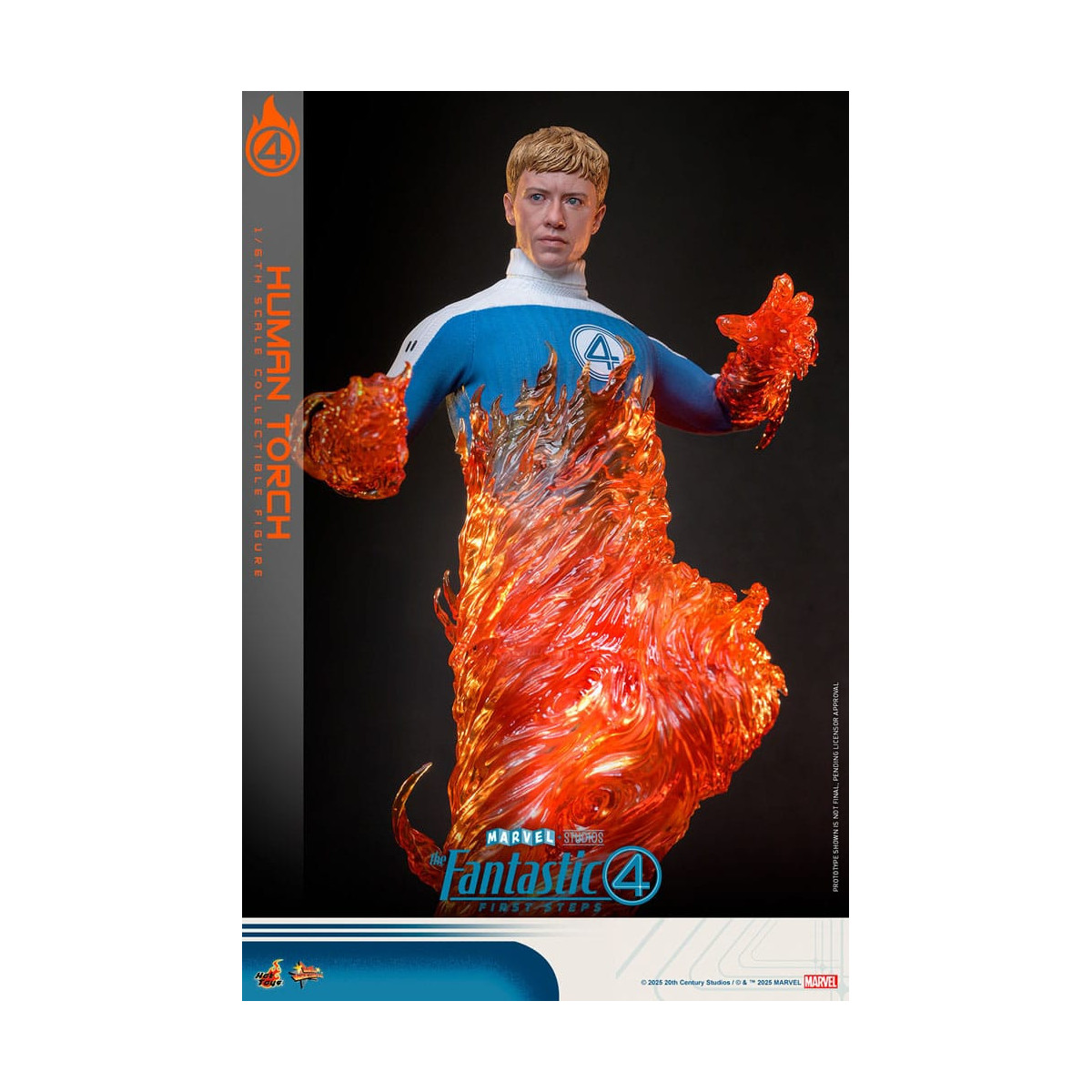 Hot Toys Marvel - Fantastische Vier: Erste Schritte - Menschliche Fackel MMS 1/6 - Johnny Storm